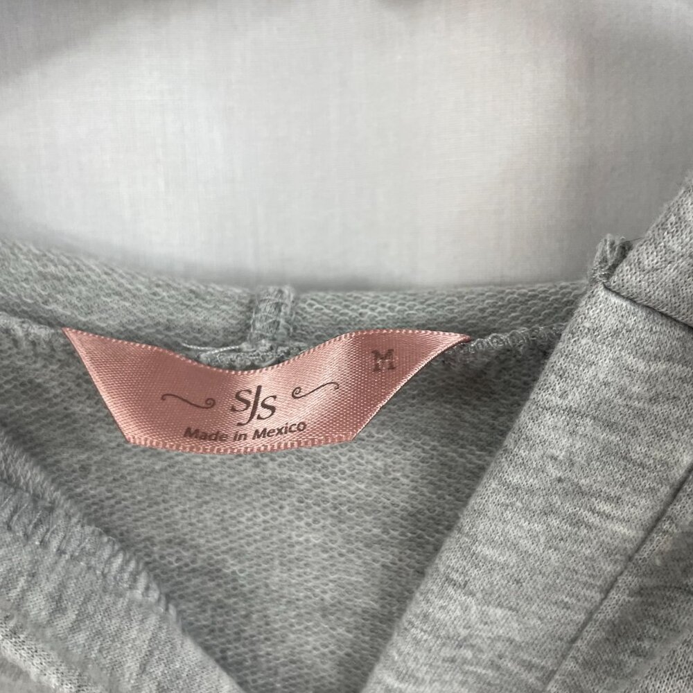 SJS Gray Hooded Light-weight Sweatshirt Size M - Picture 5 of 10